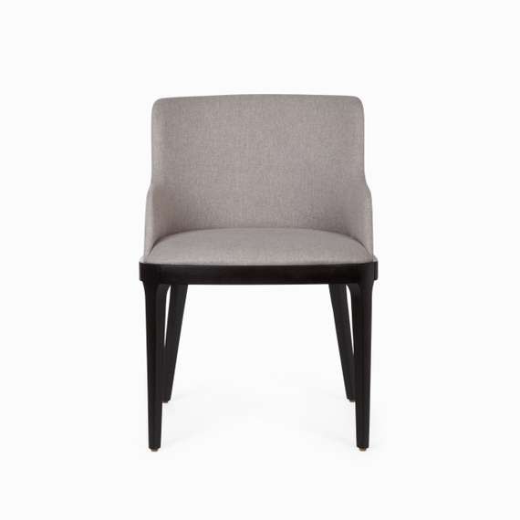 Стул Driade с подлокотниками, светло-серый, черные ножки