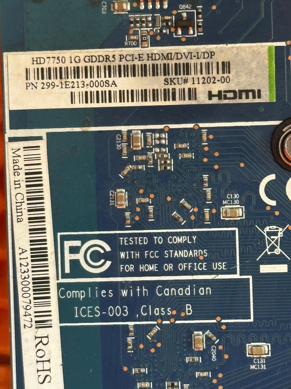 Видеокарта Sapphire AMD Radeon HD 7750 1ГБ GDDR5