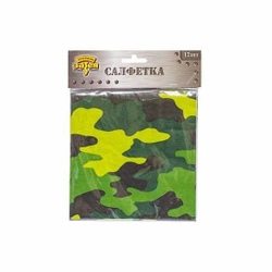 Салфетки Камуфляж 33 см, 12 штук