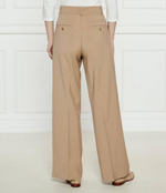 Хлопковые штаны VISIVO Weekend MaxMara - бежевый(151310416)