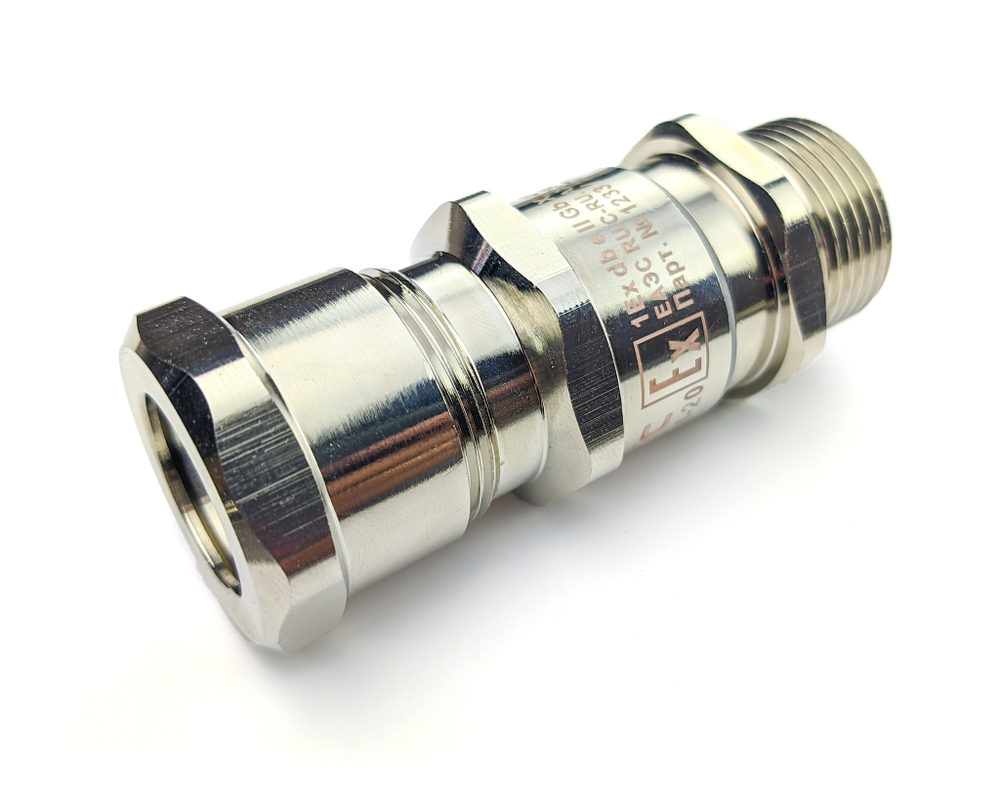 Ех-кабельный ввод ВКВБ3-НС-M32-20-26 1Ex db e II Gb X ГОФРОМАТИК
