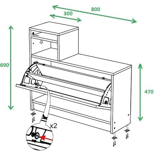 Обувница ДЖЕННИ-1