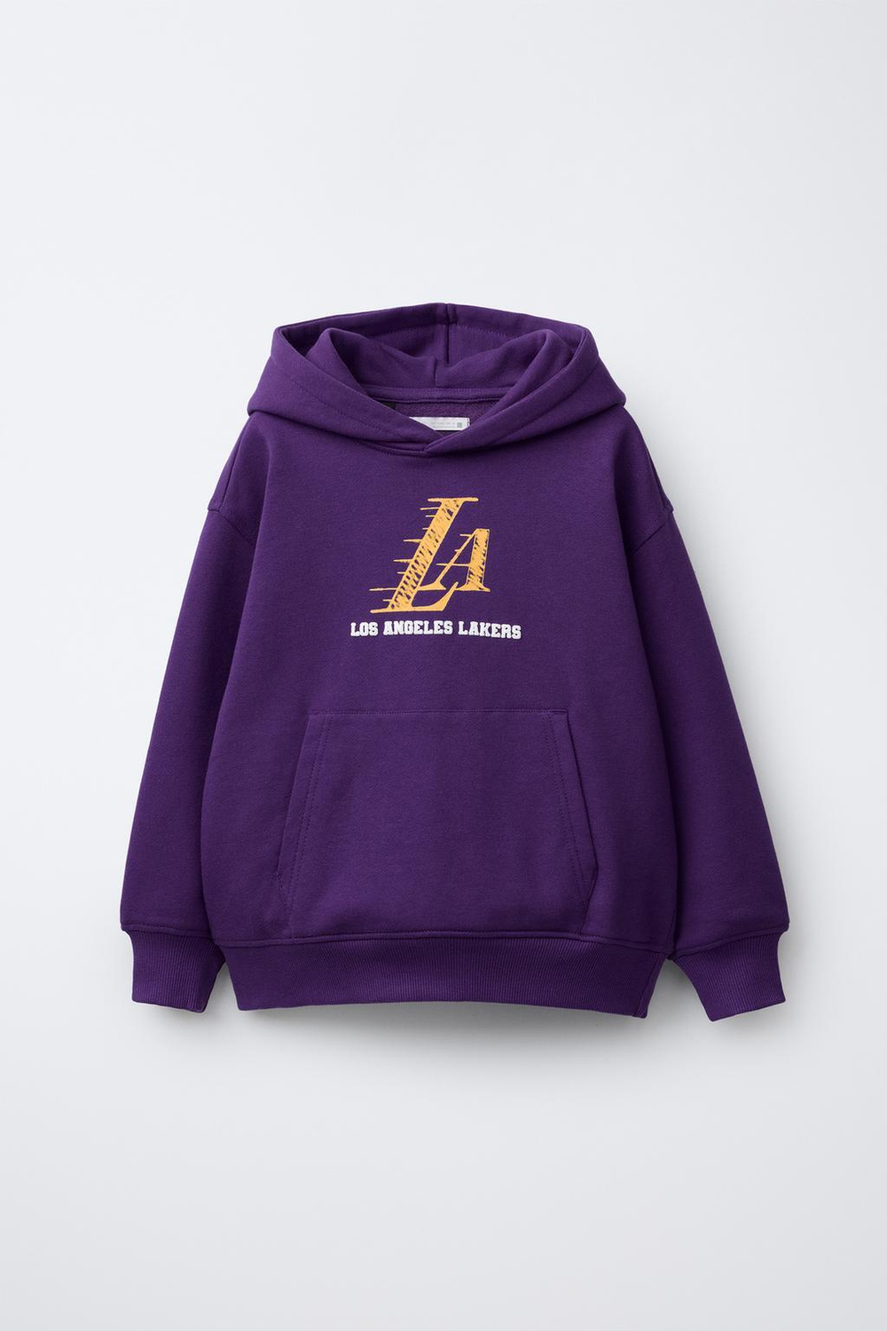 ZARA ХУДИ С КАПЮШОНОМ LOS ANGELES LAKERS NBA, ЛИЛОВЫЙ