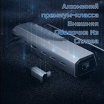 Док-станция (6 в 1) JSAUX HB0603 для Steam Deck