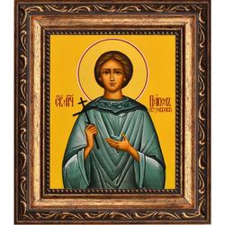 Павел Кузовков мученик. Икона на холсте.