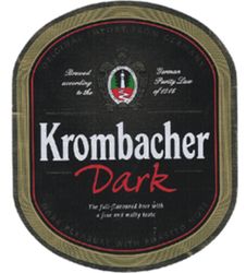 Пиво Krombacher Dark Пиво Krombacher Dark