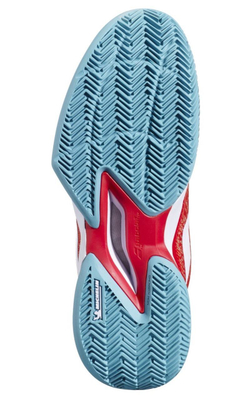 Женские теннисные кроссовки Babolat Jet Mach 3 Clay - fiesta red - Red