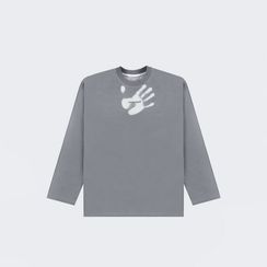 Лонгслив UNIFORM Thermo Minilogo, темно-серый/белый