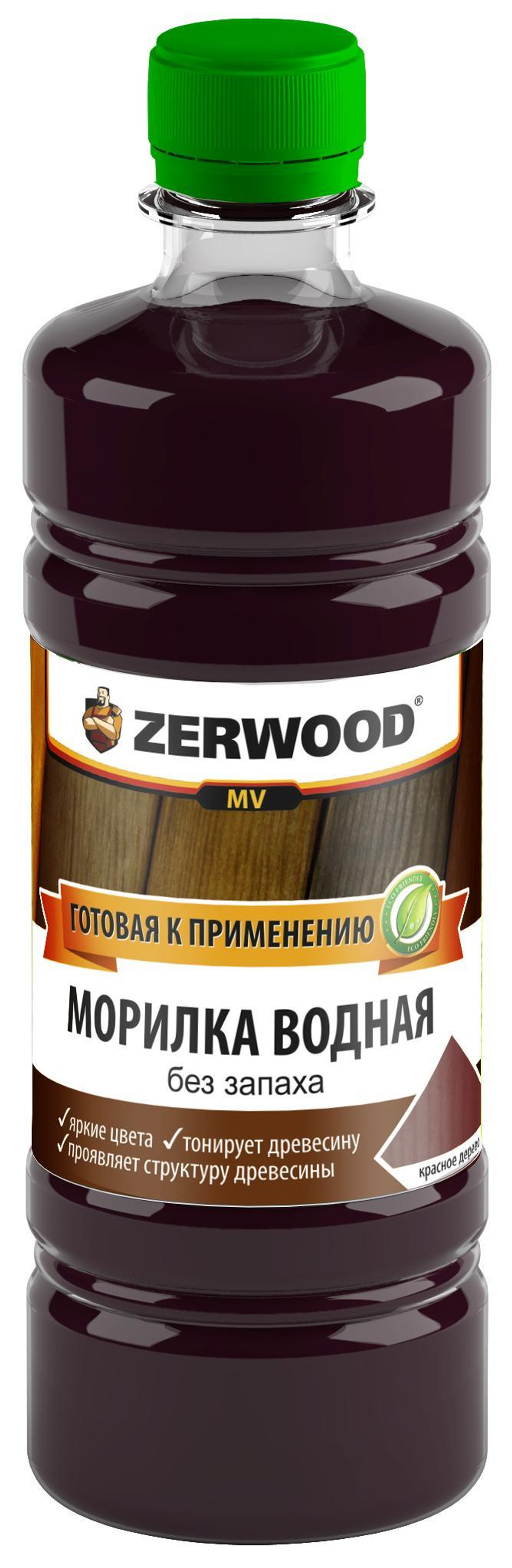 Морилка водная Zerwood MV красное дерево 0,5л