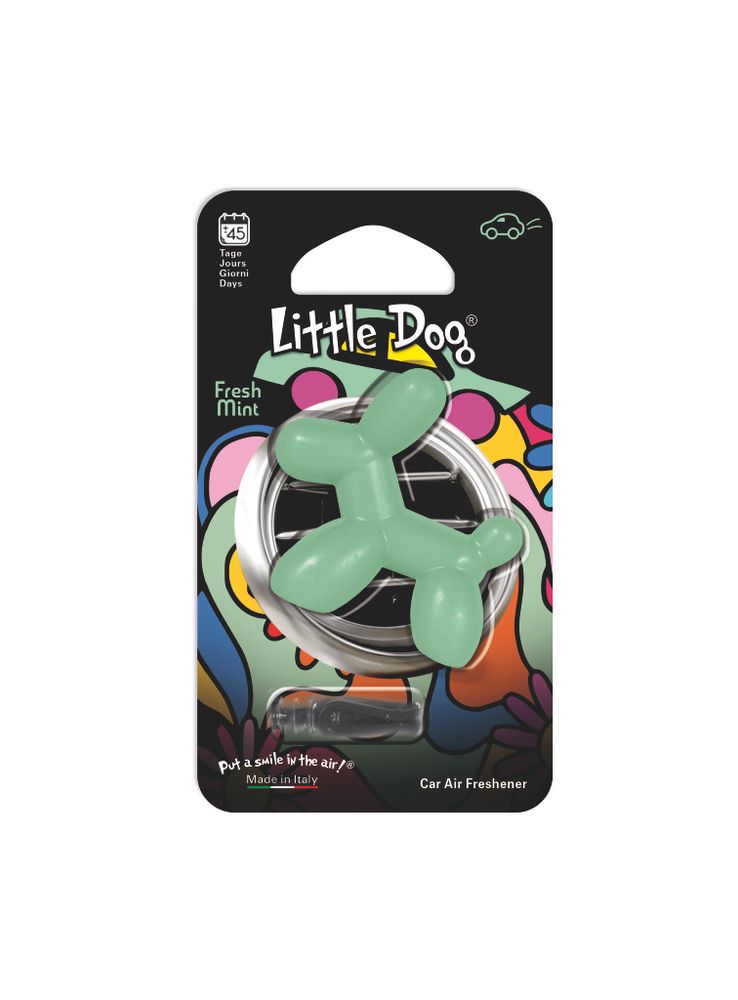 Little Dog Fresh Mint (Свежая мята) - lime green Автомобильный освежитель воздуха