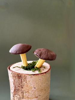 Молд силиконовый для творчества "Грибы - грибочки. Мухоморы" / форма для масс для лепки, мыла, воска и эпоксидной смолы