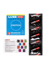 Текстурированные презервативы LUXE Royal Exotica - 3 шт.