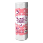 Салфетки из вискозы в рулоне (спанлейс) ГОЛУБУШКА хозяйственные, 20х22см, 35шт,