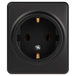 Розетка ЭРА Эксперт 11-2203-05 2P+E Schuko IP20 16A-250В ОУ антрацит | Эра Эксперт