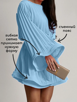 Платье летнее короткое с поясом