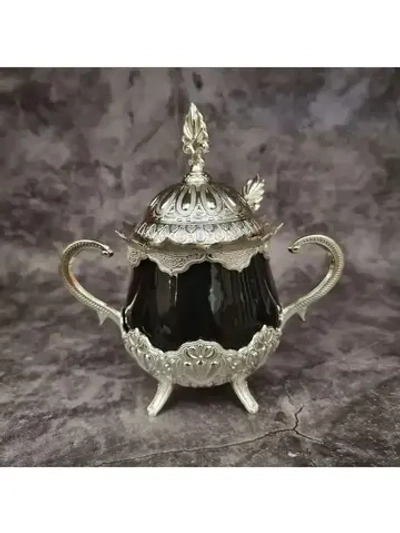 Сахарница керамическая с ложкой