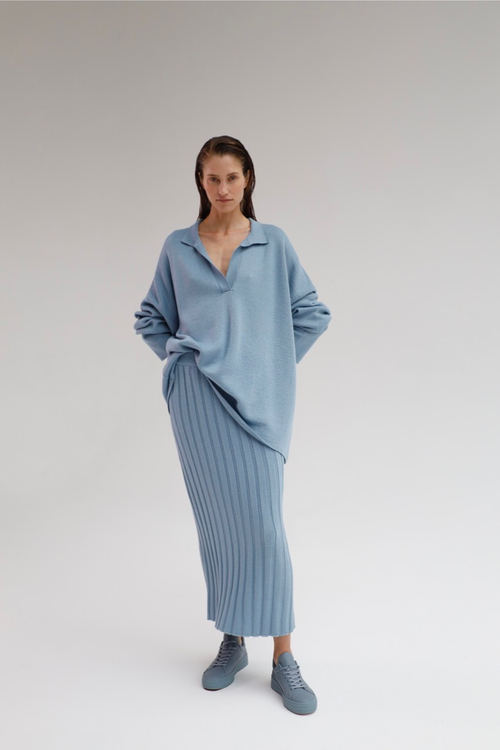 Манишка вязаная, черный