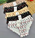 Трусы женские 1 шт., хлопок, размер 48-52, разные цвета