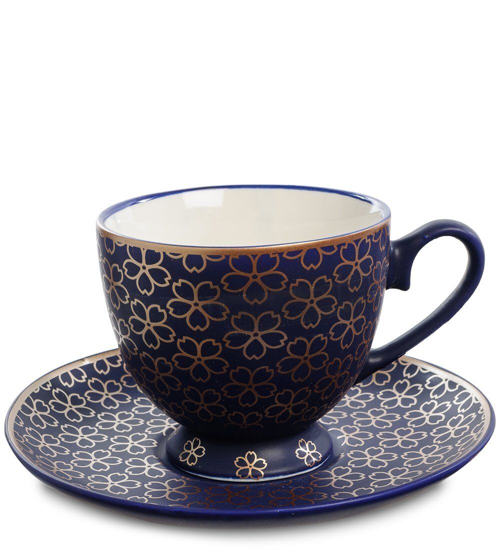 ML-17 Чашка «Элитная» 250мл с блюдцем в подарочной коробке