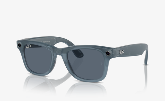 Ray-Ban Meta Wayfarer RW4006 Matte Jeans, Polarized Dusty Blue (M 50-22) ( Синие)