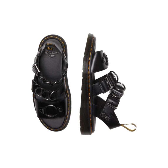 Drmartens Leather Slide 'Black'