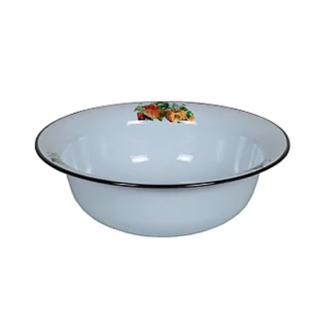 Эмалированный таз 8 л груши