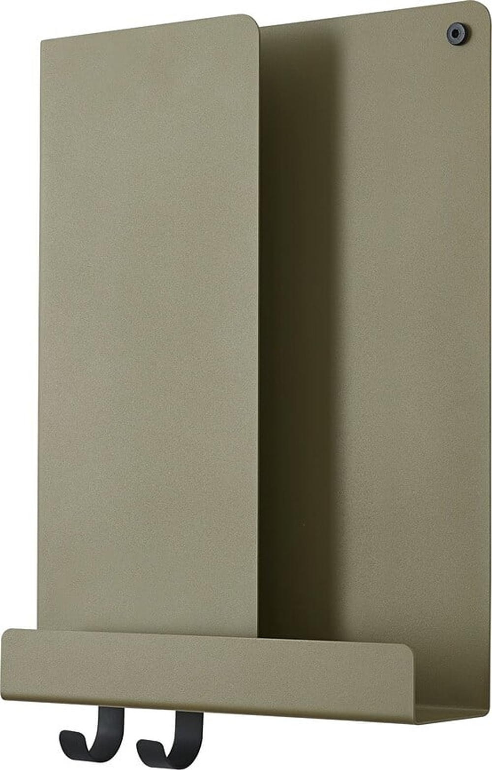 Полка настенная Muuto Folded, пластик, 8 см, зелёная
