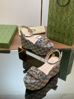 Gucci Horsebit Flatform Sandal