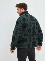 Толстовка Kefirmaykifer Флисовая Zip зеленая