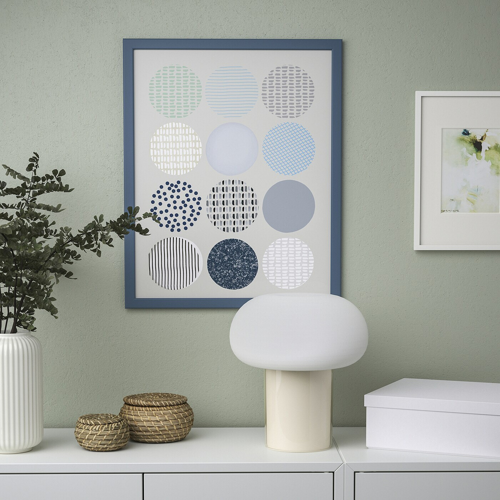 IKEA FISKBO  (ИКЕА ФИСКБО)  -  Рамка, темно-серо-голубая, 40x50 см