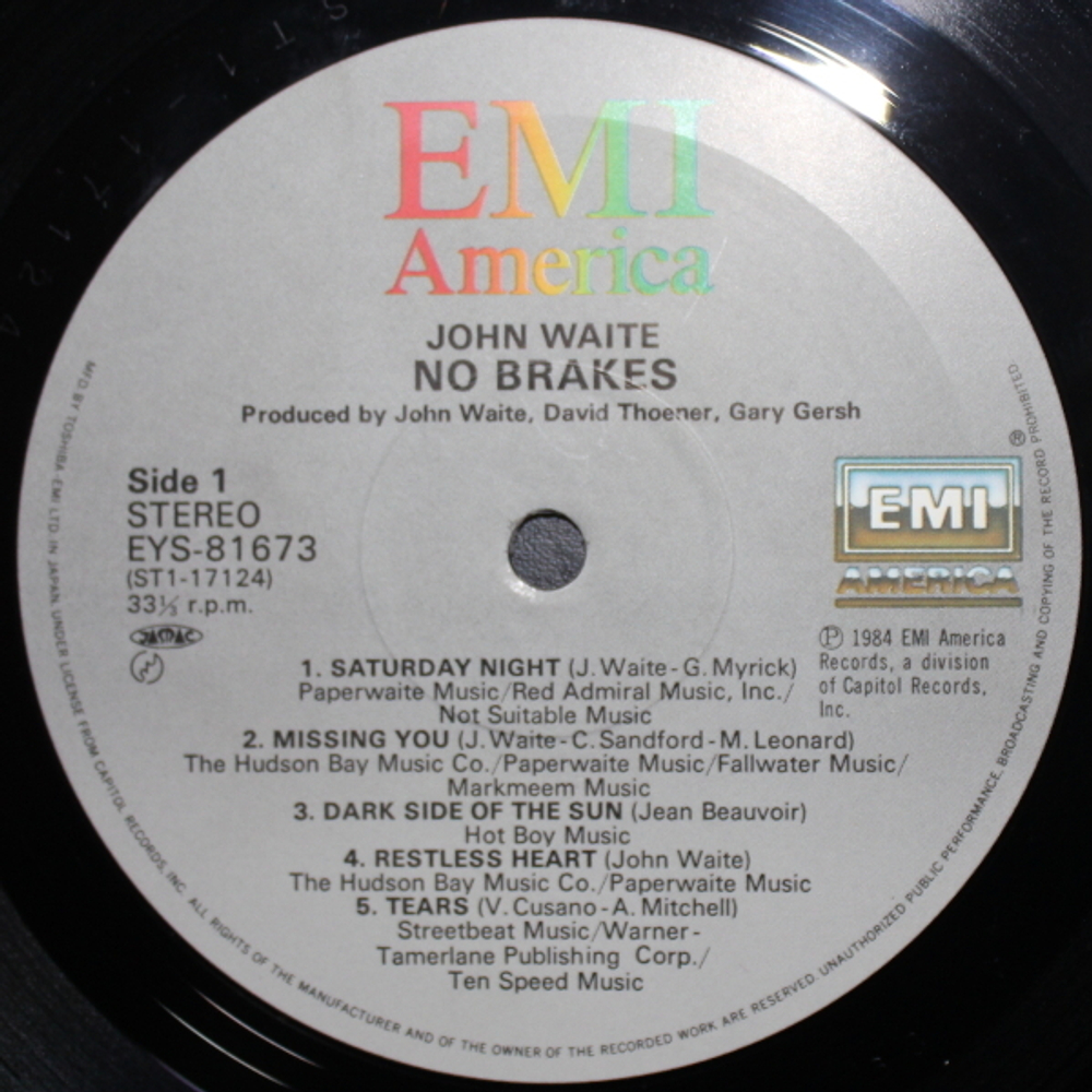 John Waite / No Brakes (LP)