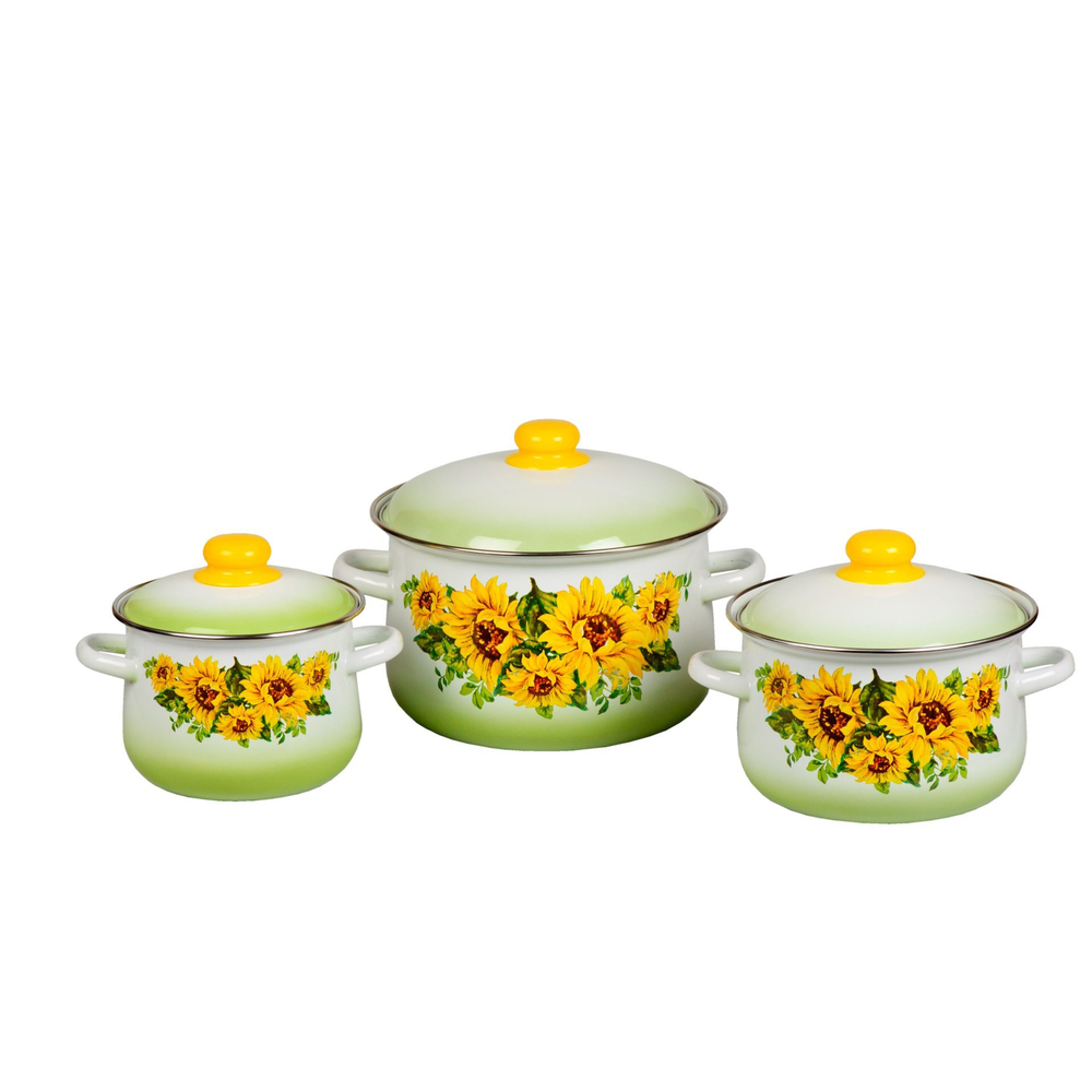 Набор эмаль 3пр.№408 конич. "Подсолнухи" 2/4/5,5л СЭ