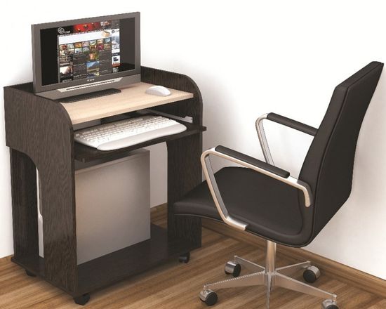 Стол письменный ГРЕТА-10 венге / дуб молочный