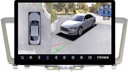 Магнитола для Infiniti QX60, JX35 2012-2016 (пластиковый верх) - Teyes CC3-2K-360 монитор 13" 2K QLED на Android 10, 6Гб+128Гб, CarPlay, 4G SIM-слот, 4 камеры в комплекте