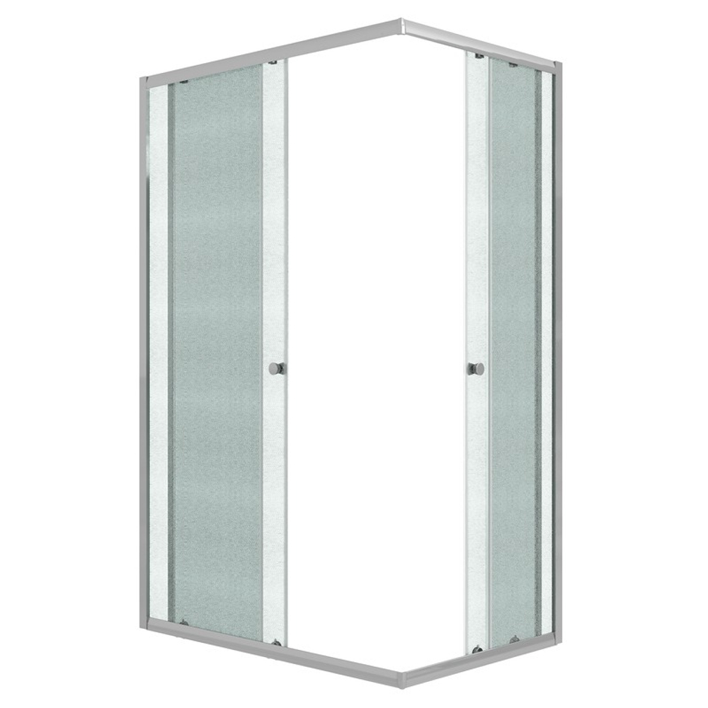 Душевое ограждение Niagara Eco NG-1012-14QMT (120х80х190) прямоугольник,раздвижное,хром,стекло матовое,1 место
