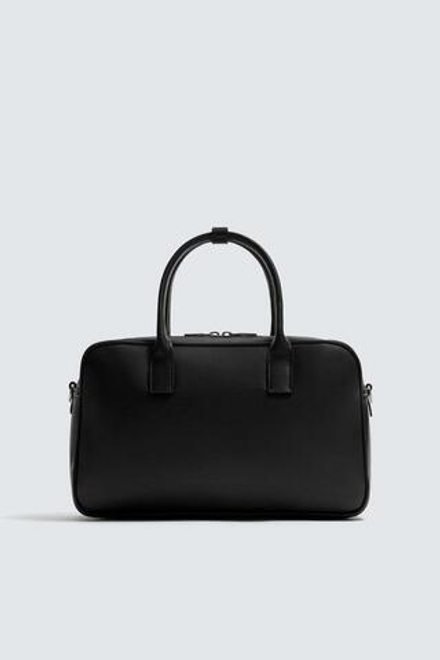 ZARA ОДНОТОННАЯ СУМКА, ЧЕРНЫЙ