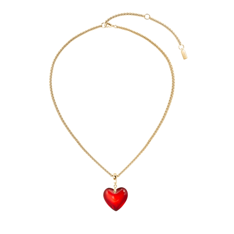 Колье Одинокое сердце (красный)