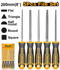 Набор напильников 200мм, 5 шт. INGCO HKTFS0508 INDUSTRIAL