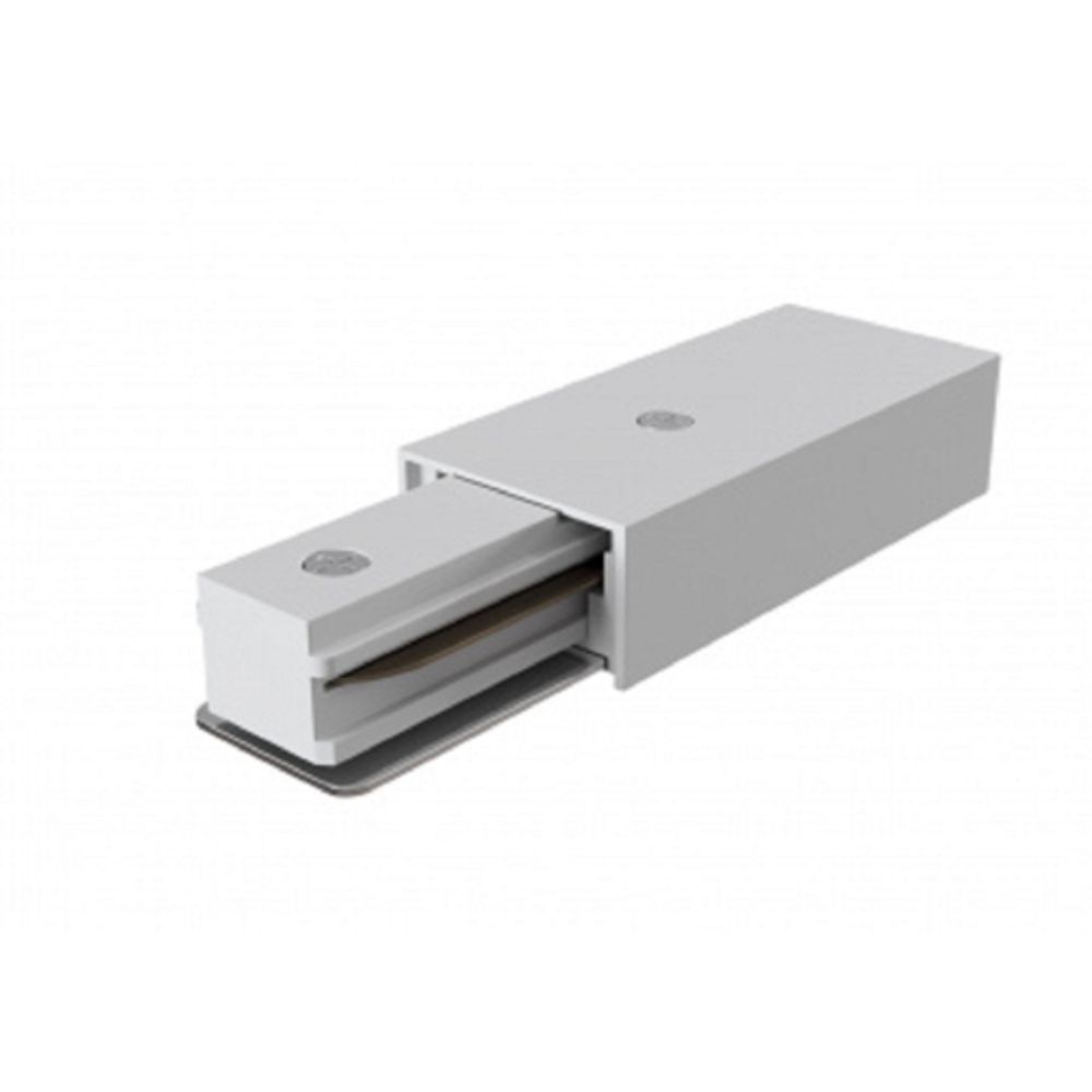 Ввод питания ЭРА TR-1PA-PC-WH для однофазного трекового шинопровода белый | Однофазный шинопровод и аксессуары