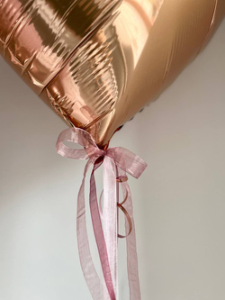 Воздушные шары розовое золото на юбилей №3365