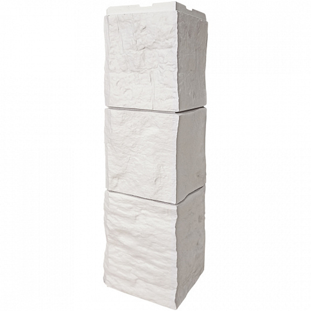 Наружный угол Блок, молочно-белый Fineber (Файнбир)