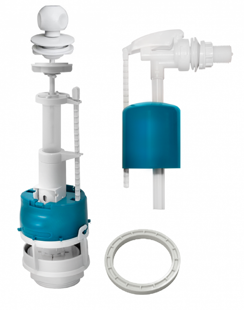 Арматура д/бачка ИНКОЭР с БОК. кор. клап. 1/2 (ДЕРГАЛКА) БЕЛ. (25/1шт)