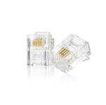 Коннектор RJ-11 (6p4c) 5Bites медный 10 шт./упак.