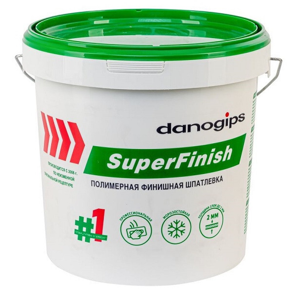 Шпатлевка готовая Danogips SuperFinish (Шитрок) универсальная 17 л/28 кг