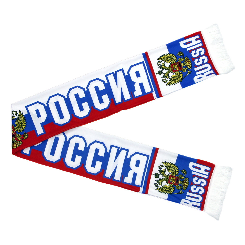 Шарф шелковый летний Россия/Russia (038)