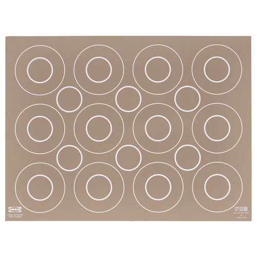 Коврик для выпечки IKEA BAKTRADITION (БАКТРАДИТИОН), Бежевый с рисунком, 41x31 см