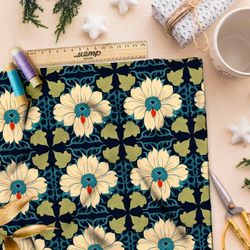 Ткань премиум Оксфорд 600D флорал феерия