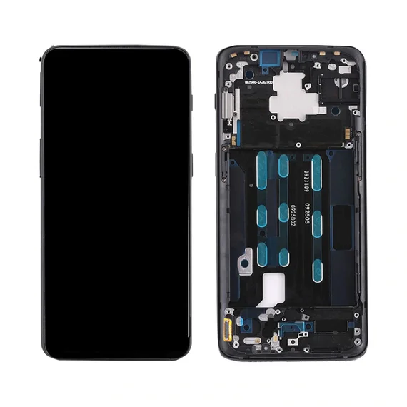 Дисплей для OnePlus 6T OLED в сборе с тачскрином на рамке черный