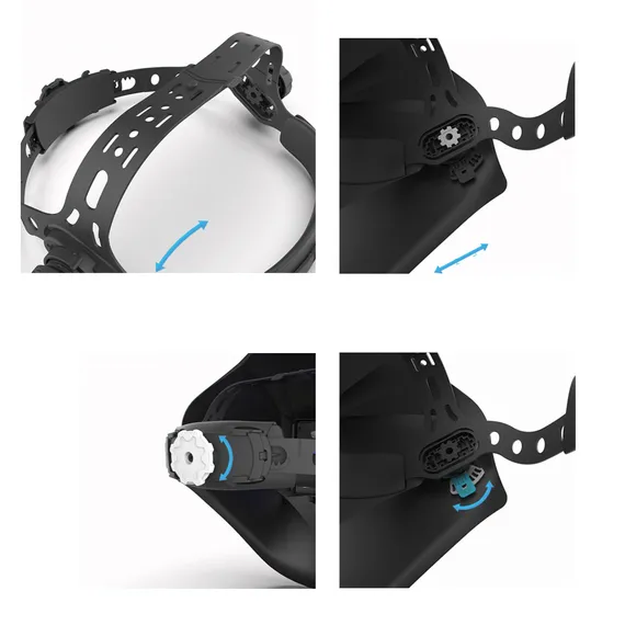 Маска сварщика хамелеон BLACK MASK c АСФ 777 51ST777SS (с наклейками)