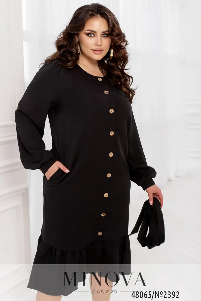 Платье 2392-черный Minova